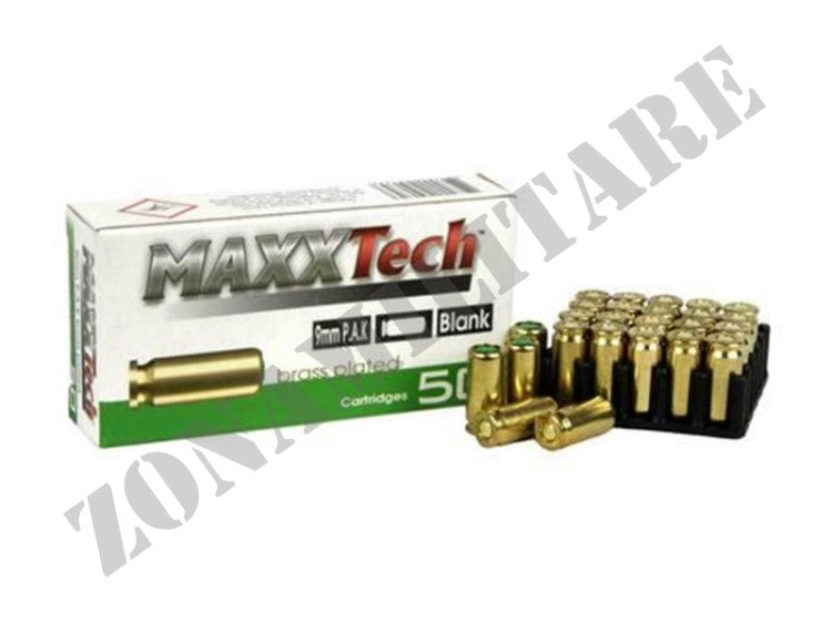 Cartucce a Salve 9mm MaxxTech Confezione Da 50 Colpi