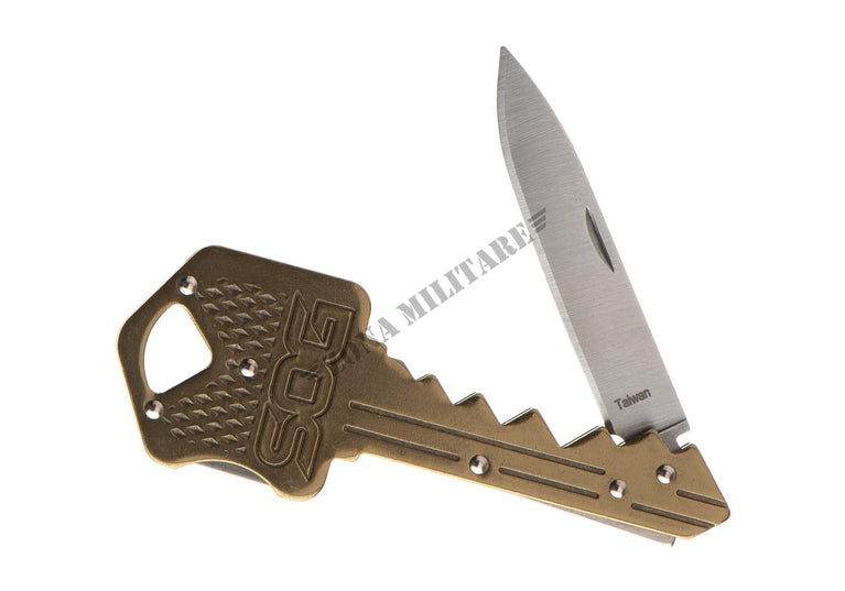 COLTELLO RICIUDIBILE A FORMA DI CHIAVE COLORAZIONE BRONZO SOG KNIFES