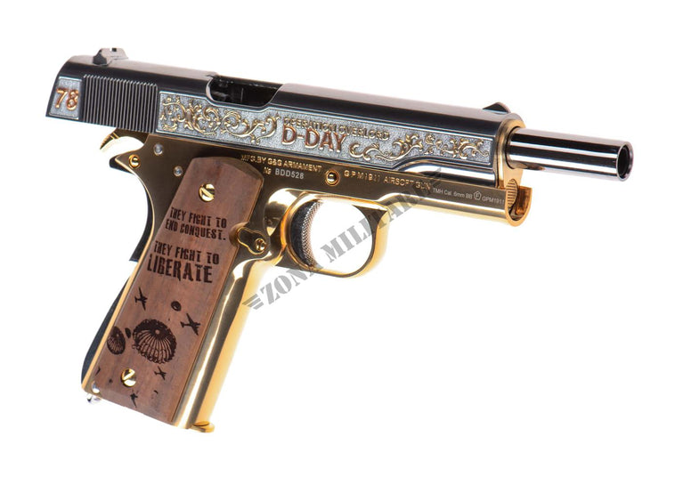 PISTOLA SOFTAIR A GAS GPM1911 LIMITED EDITION D-DAY G&G