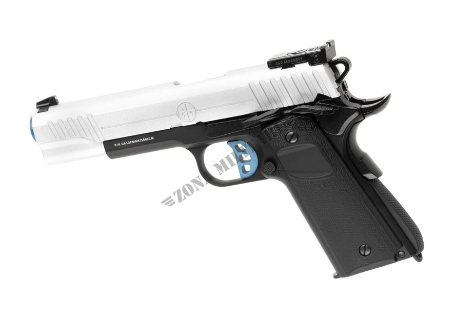 PISTOLA SOFTAIR GX45 Mk.I Metal Version colorazione argento GBB G&G