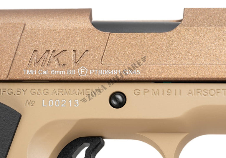 PISTOLA A GAS GX45 Mk.V FULL METAL GBB G&G