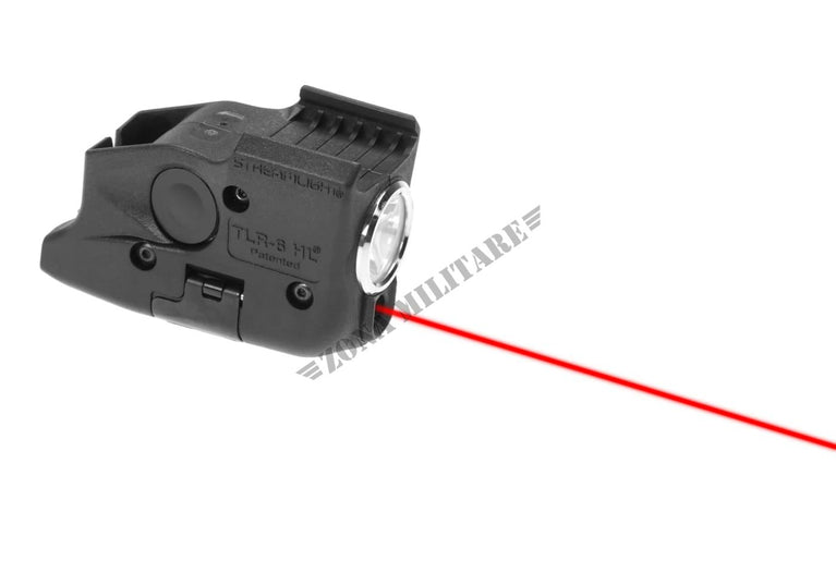 TORCIA DA 300 LUMENS CON PUNTATORE LASER TLR-6 HL PER PISTOLE GLOCK GEN 3/4/5 FULL SIZED STREAMLIGHT