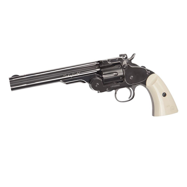 Revolver Schofield inox brunito Cal.4.5 Pot.<7.5 Joule ASG PELLET