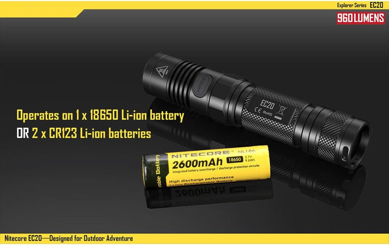 Torcia  Modello Ec20 Explorer 950 Lumen Nitecore