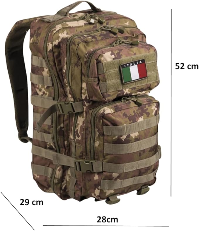 Zaino US ASSAULT PACK LG 36 LT colore vegetato  MILTEC