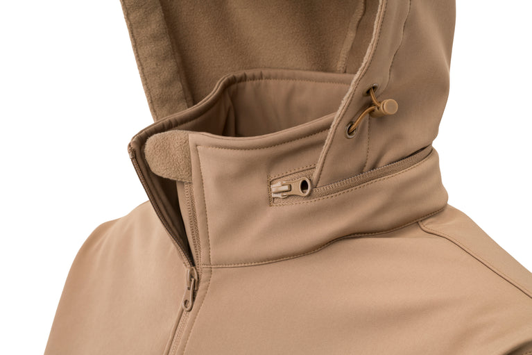 SOFTSHELL TATTICO NERO/COYOTE IMBOTTITO DEFCON 5