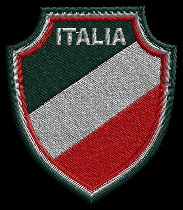 PATCH RICAMATA SCUDETTO ITALIA 7X8 CM