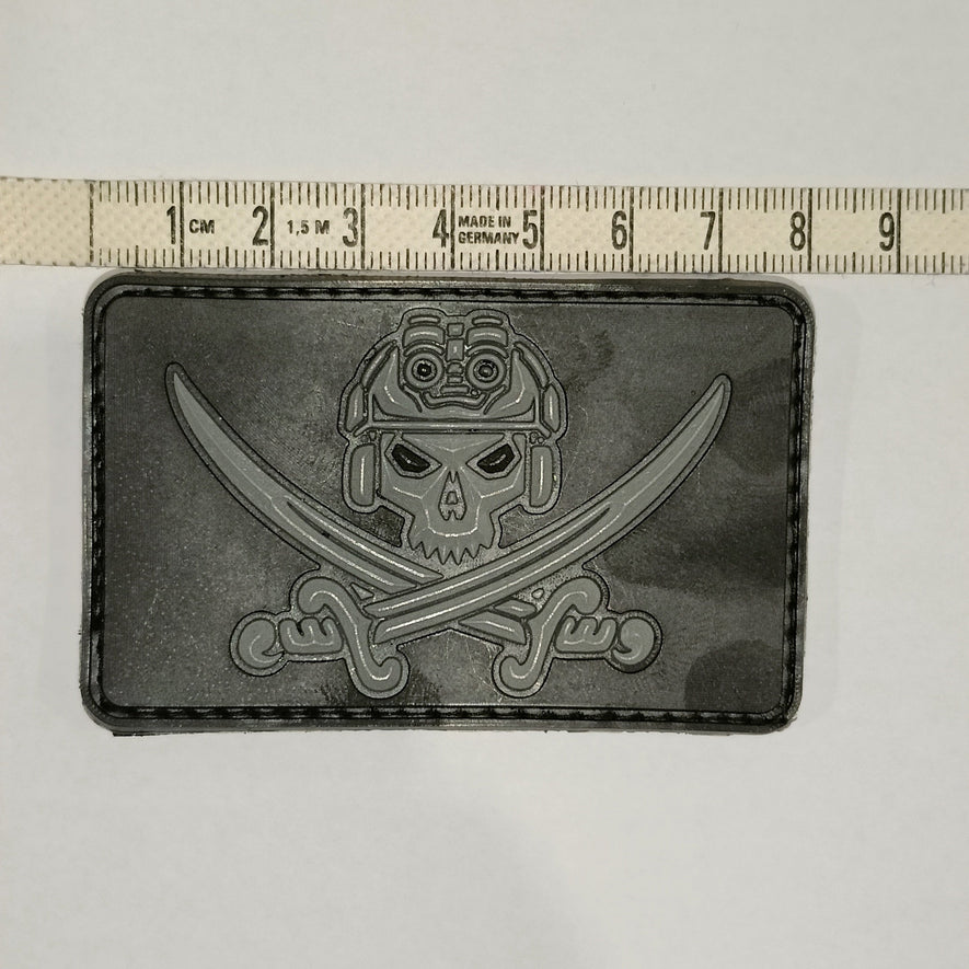 PATCH GOMMATA TACTICAL JOLLY ROGER NV