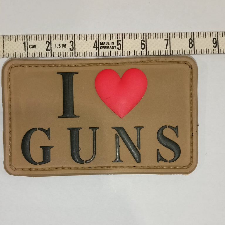 PATCH GOMMATA "I LOVE GUNS"