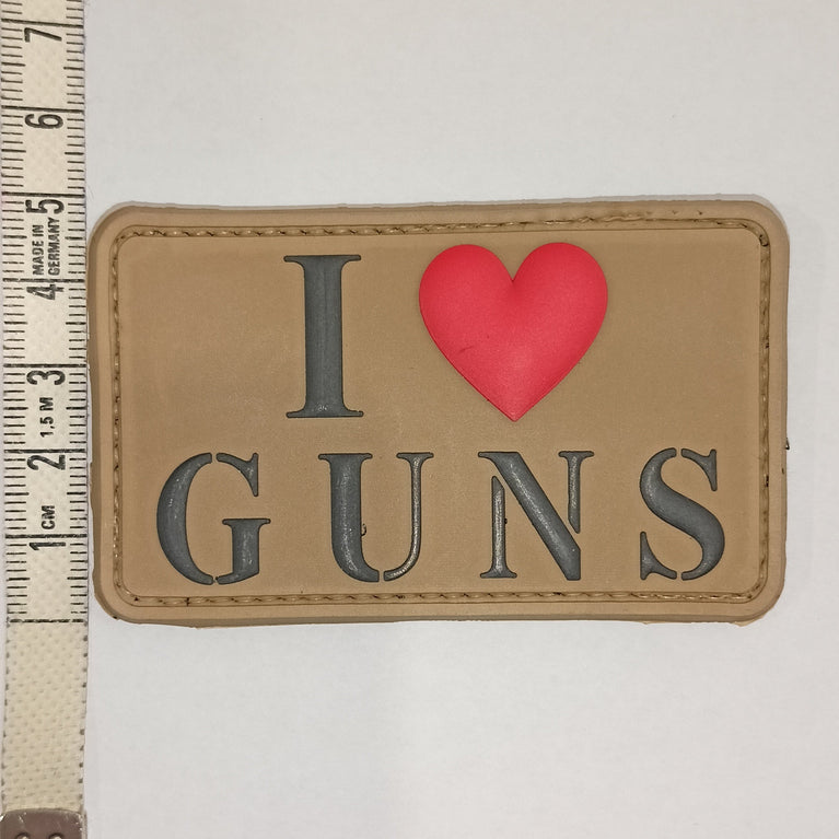 PATCH GOMMATA "I LOVE GUNS"