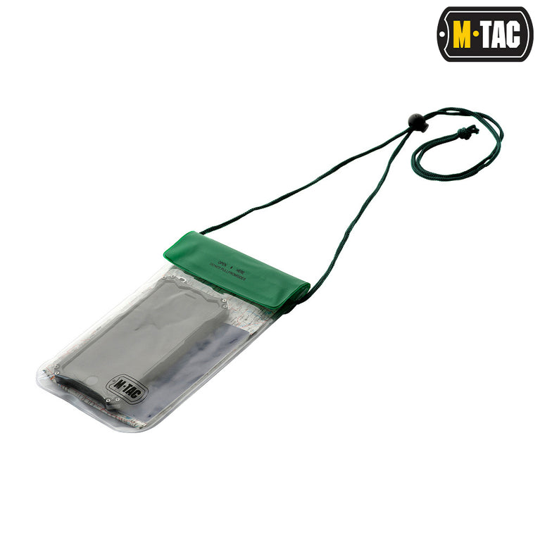 Porta documenti WATERPROOF 19X12 CM VERDE M-TAC