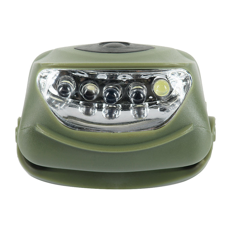 Lampada DA TESTA 4+1 LED frontale COLORE VERDE M-Tac