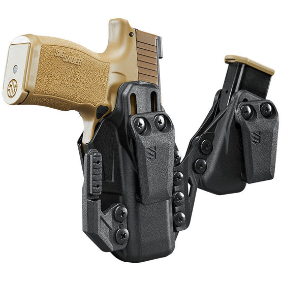 FONDINA STACHE IN POLIMERO CON PORTA CARICATORE INCLUSO GLOCK 19/19X/23/32/44/45 BLACKHAWK