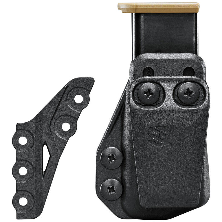 FONDINA STACHE IN POLIMERO CON PORTA CARICATORE INCLUSO GLOCK 19/19X/23/32/44/45 BLACKHAWK