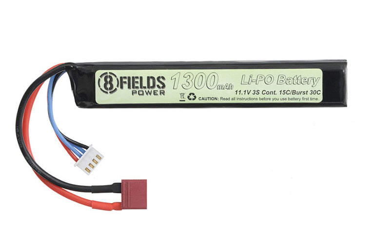 BATTERIA LI-PO 1300mAh 11,1V 15/30C  T-PLUG 8FIELDS