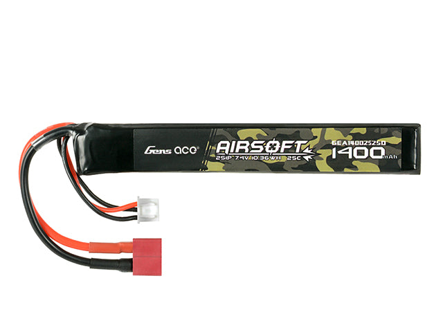 BATTERIA LIPO 25C 1400mAh 7,4V DEANS GENS ACE