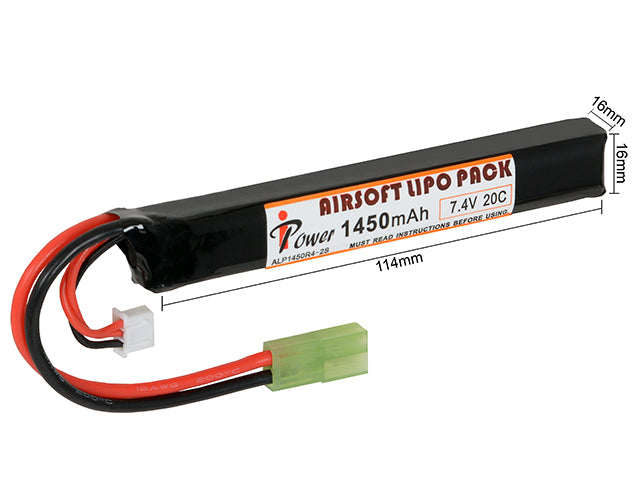 BATTERIA LI-PO 1450mAh 7,4V 20C IPOWER