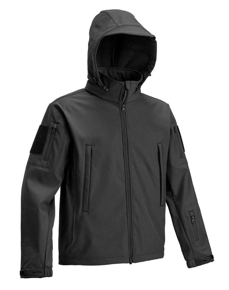 SOFTSHELL TATTICO NERO/COYOTE IMBOTTITO DEFCON 5