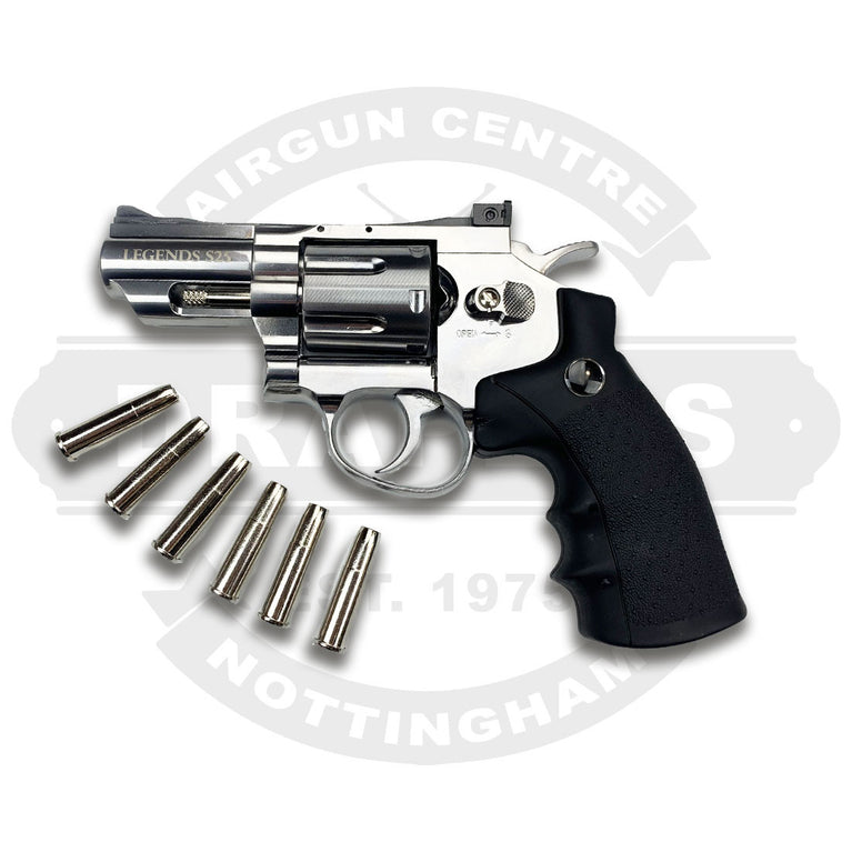 REVOLVER LEGENDS S25 INOX CANNA DA 2.5" CO2 CAL.4.5 POT<7.5 JOULE PELLET