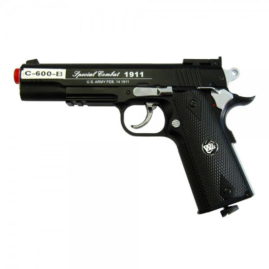 PISTOLA DA SOFTAIR SCARRELLANTE C-600-B A CO2 NERA WINGUN