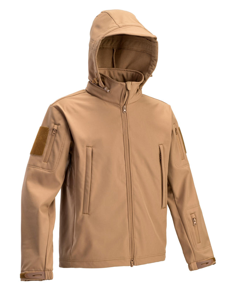 SOFTSHELL TATTICO NERO/COYOTE IMBOTTITO DEFCON 5