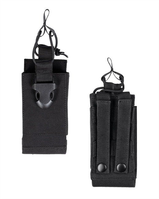 TASCA PORTA RADIO POUCH MOLLE COLORE NERO MILTEC