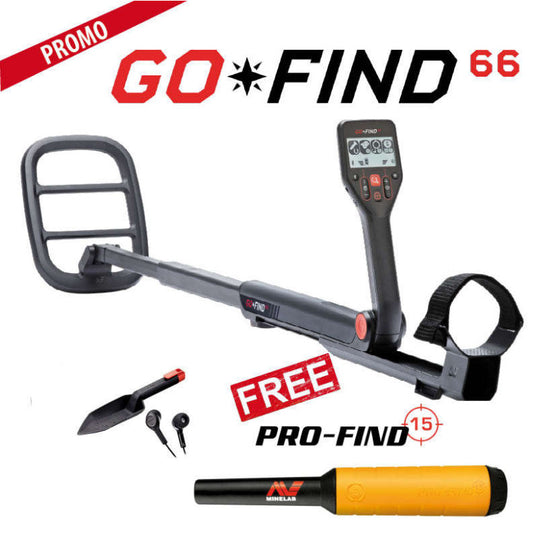 METAL DETECTOR GO-FIND 66 MINELAB PROMOZIONE CON PRO FIND 15 PINPOINTER