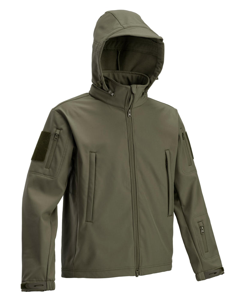 SOFTSHELL TATTICO NERO/COYOTE IMBOTTITO DEFCON 5