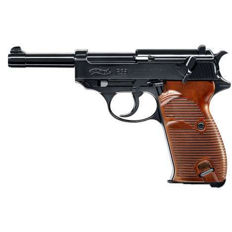 pistola P38 scarrellante Full Metal Co2 Cal.4.5 Pot.<7.5 Joule walther