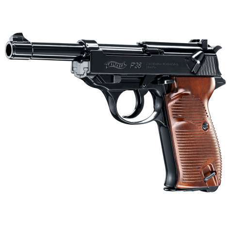 pistola P38 scarrellante Full Metal Co2 Cal.4.5 Pot.<7.5 Joule walther