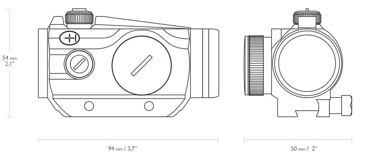 RED DOT VANTAGE SIGHT 1X25 3MOA - 11MM HAWKE