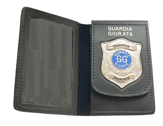 Portafoglio Guardia Giurata Placca Argentata Vega Holster