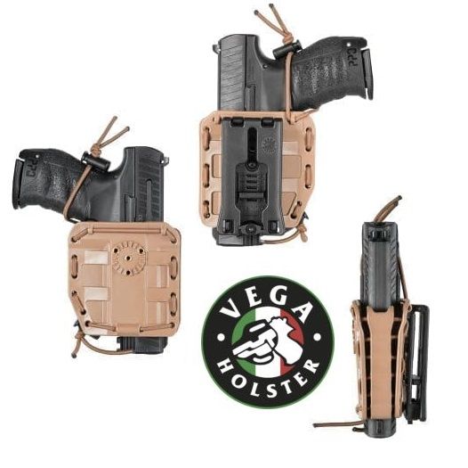 Fondina Universale BUNGY Polimero Gommato Verde VEGA HOLSTER