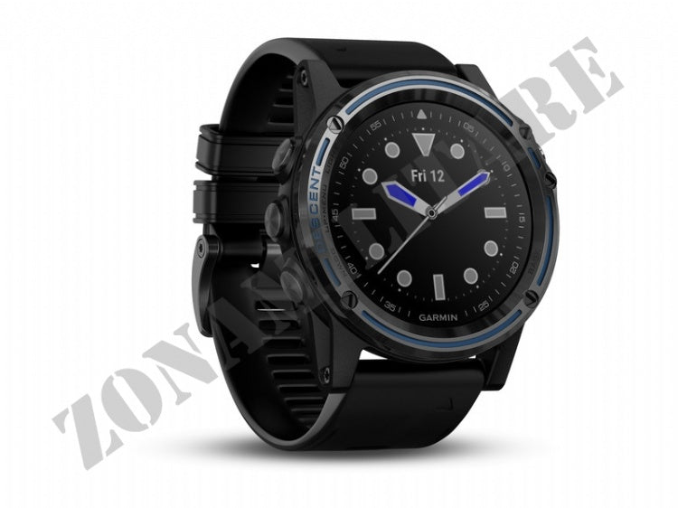 Orologio Descent Mk1 Grey Titanio Lente Zaffiro E Black Band Garmin