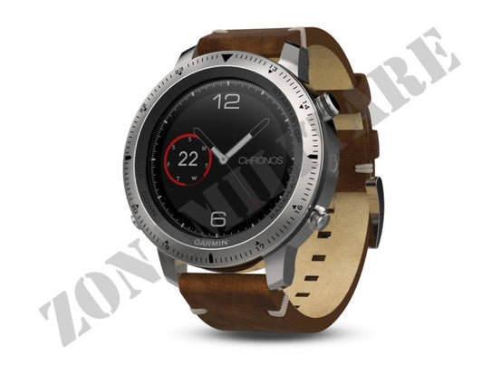 Orologio Garmin Fenix Chronos Steel E Leather Version