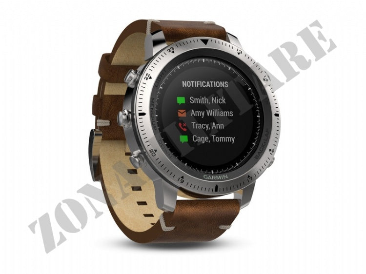 Orologio Garmin Fenix Chronos Steel E Leather Version