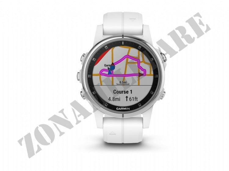 Orologio Fenix 5S Plus Sapphire White Con White Band Garmin