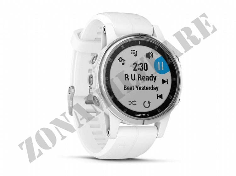 Orologio Fenix 5S Plus Sapphire White Con White Band Garmin