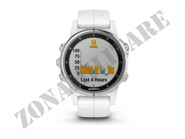 Orologio Fenix 5S Plus Sapphire White Con White Band Garmin