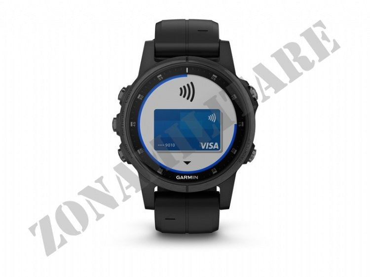 Orologio Fenix 5S Plus Sapphire Black Con Black Band Garmin