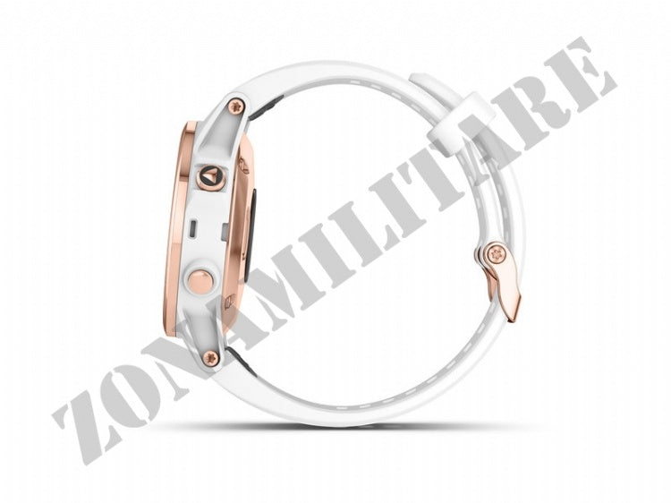 Orologio Fenix 5S Plus Sapphire Rose Gold Tone White Band Garmin