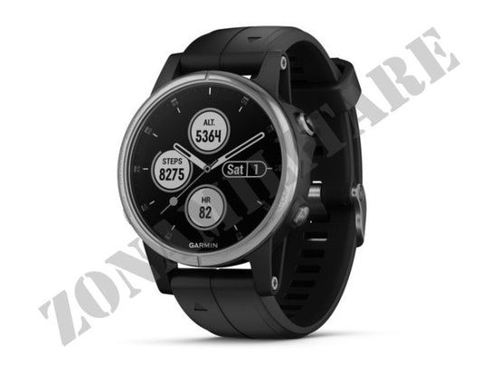 Orologio Fenix 5S Plus Silver Con Black Band Garmin