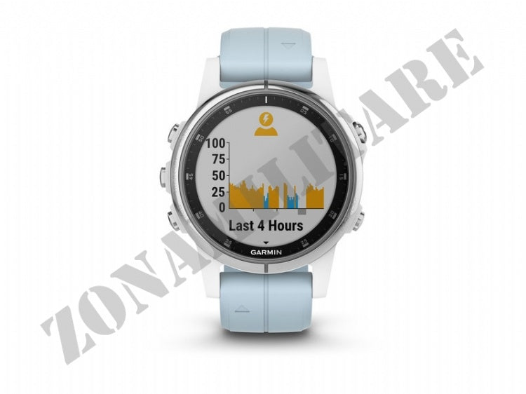 Orologio Fenix 5S Plus Bianco Con Cinturino Schiuma Del Mare Garmin