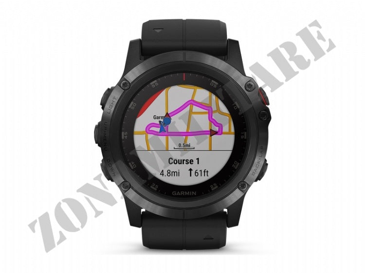 Orologio Fenix 5X Plus Sapphire Black Con Black Band Garmin