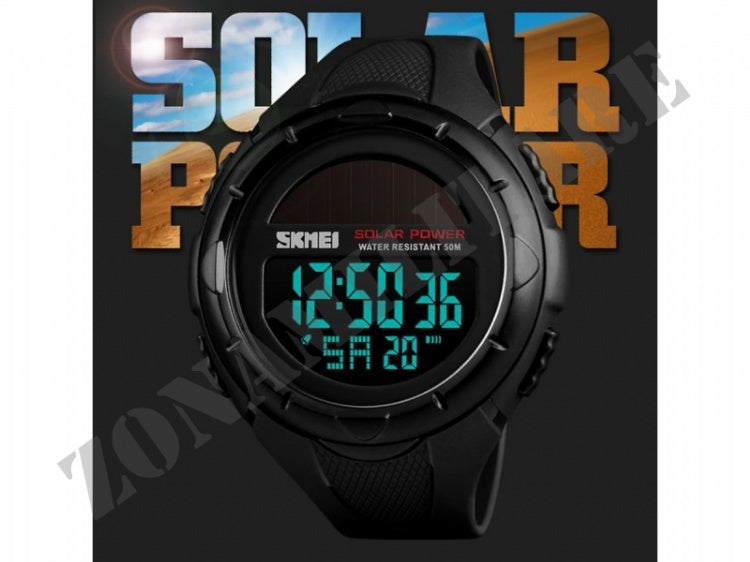 Orologio Digitale Con Sistema Di Ricarica Solare Skimey Black