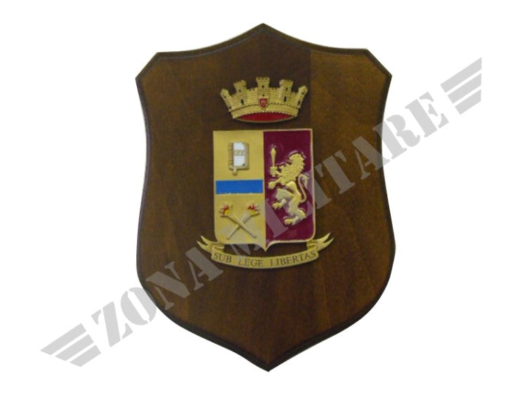 Crest Polizia Di Stato Legno E Metallo