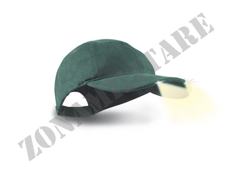 Berretto Baseball Cap Powercap A 2 Led Konus Verde