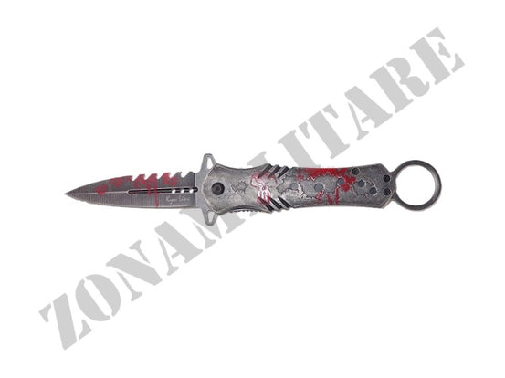 Coltello Punisher Blood Version Con Anello