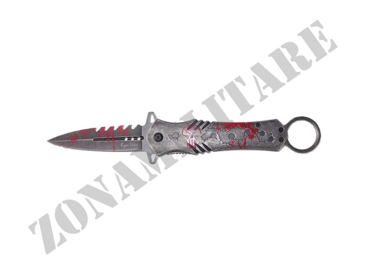 Coltello Punisher Blood Version Con Anello