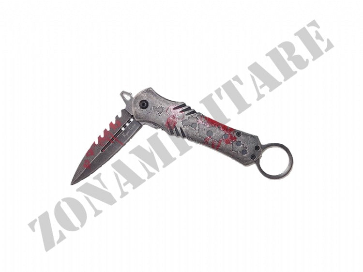 Coltello Punisher Blood Version Con Anello